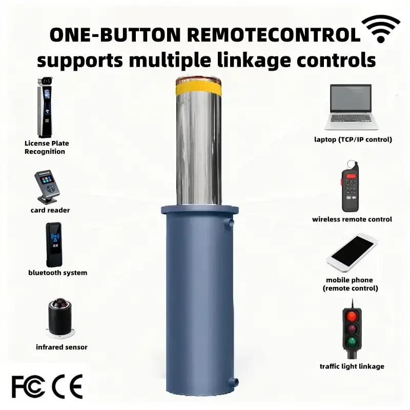 High-Security Retractable Bollard for Government Building Perimeter Protection