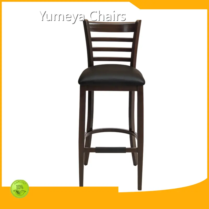 Yumeya Chairs Brand Metala Restoracia Barstool 1