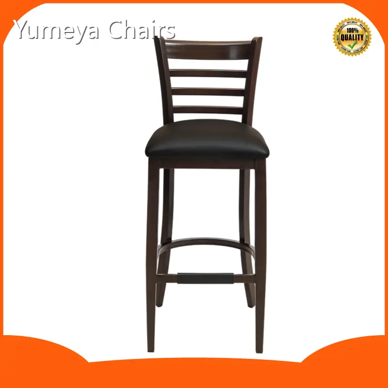 Black Metal Frame Bar Stool Yumeya Chairs 1