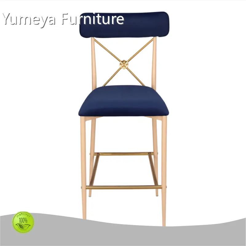 Yumeya Furniture Brand Restaurant Bar Stools Wholesale Frame Can Be Stacked H1085*SH740*W430*D550 Restaurant 100pcs 1