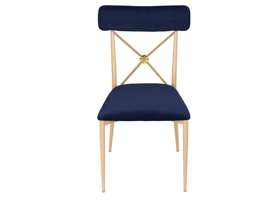 Chaise d'appoint à grain de bois en métal de style élégant doré YT2156 Yumeya