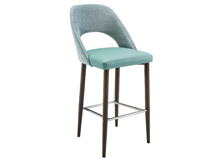Hollow Back Metal စားသောက်ဆိုင် Barstool စိတ်ကြိုက် YG7255 Yumeya 1