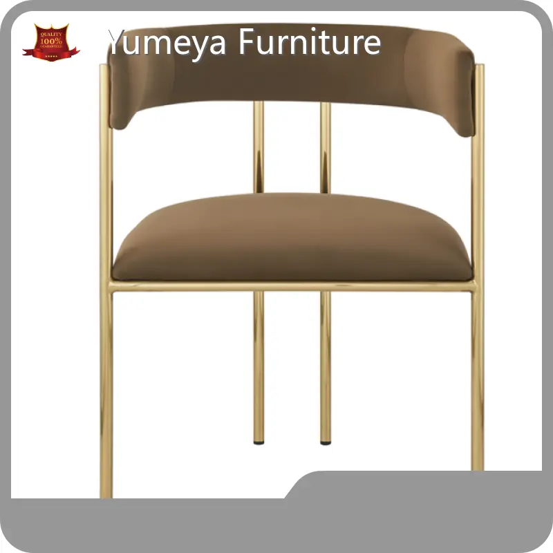 Modern Stainless Steel Dining Chairs Yumeya Furniture Can Not Be Stacked Nursing Home 1