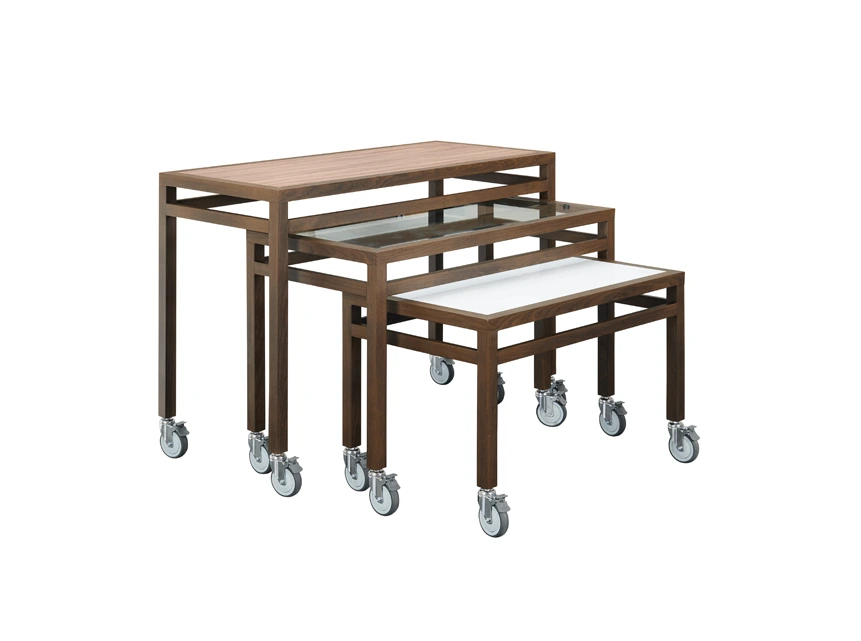 Sleek and Sturdy Buffet Serving Table With Roller Wheels BF6059 Yumeya 1