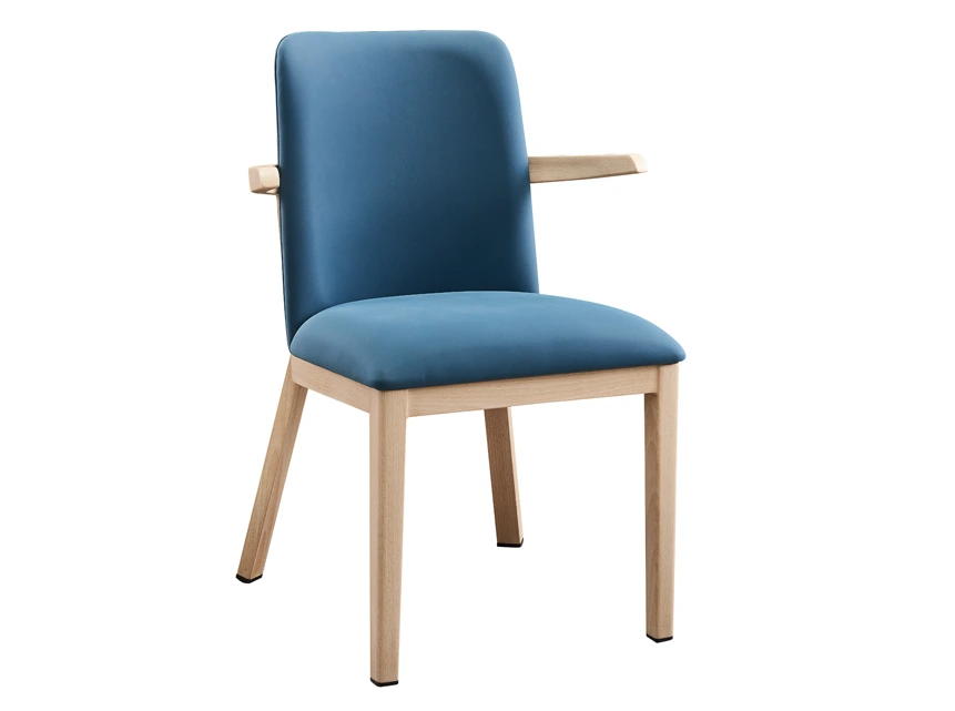 New Design Wood Look Upholstery Dining Chair Factory YL1452 Yumeya 1