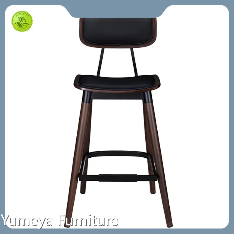 High-end Bar Stools Metal with Backs Factory Price | Yumeya Furniture 1