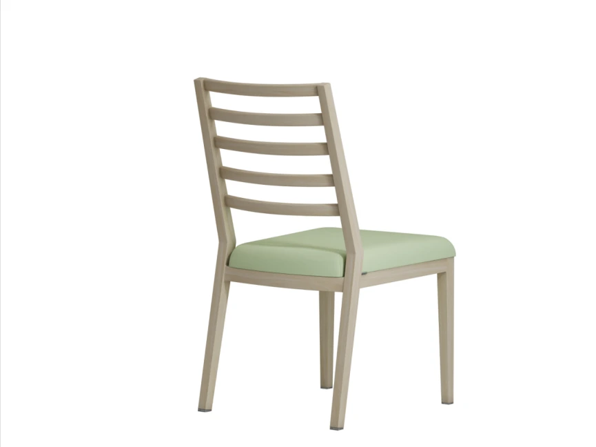 Aangepaste armlose gestoffeerde eetkamerstoel vervaardiger | Yumeya Furniture 3