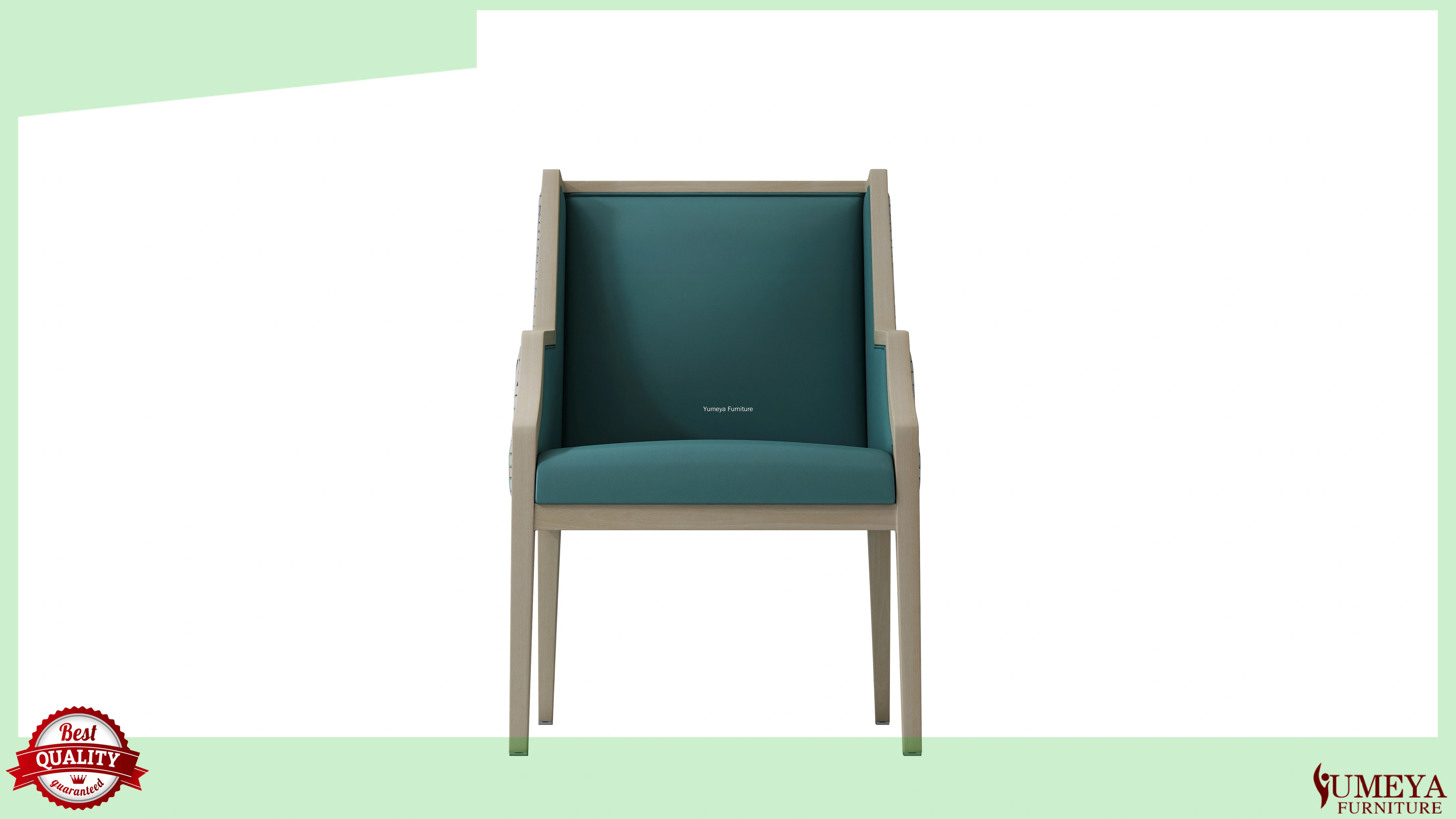 Yumeya Furniture | Custom made senior living dining room chairs with casters on front legs supply 1