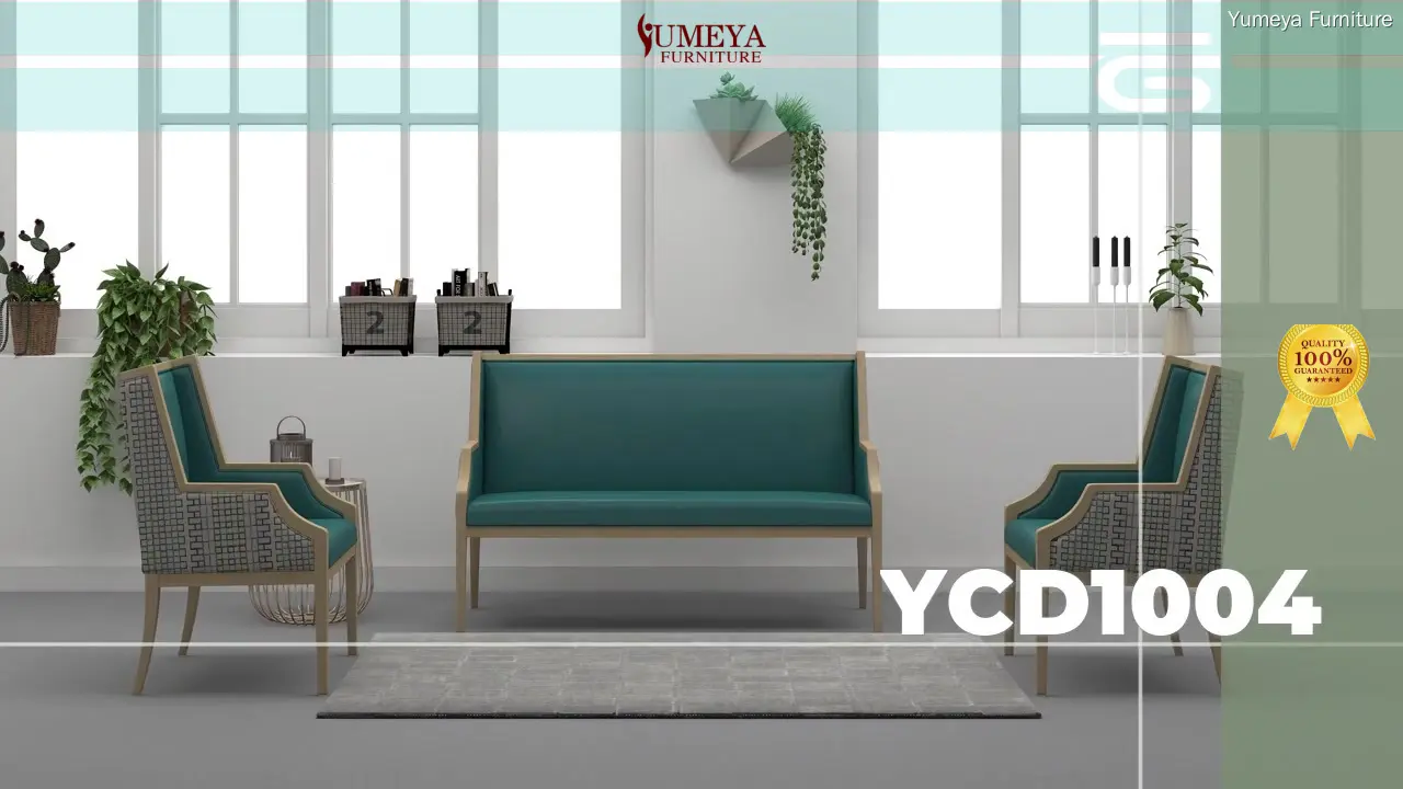 blue two seater sofa for senior living at Wholesale Prices | Yumeya Furniture 1