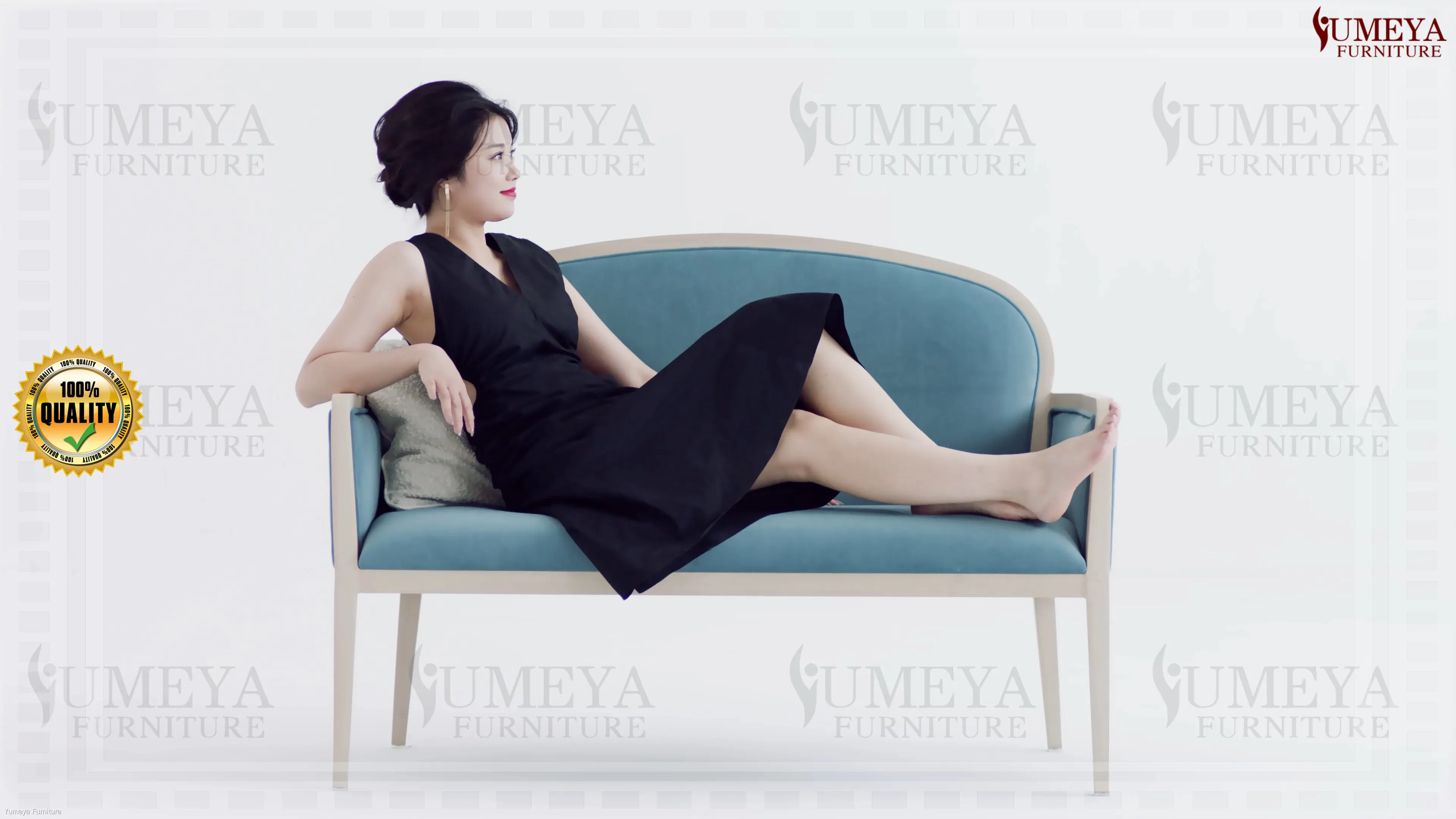 Yumeya Furniture | ਸਹਾਇਤਾ ਵਾਲੀਆਂ ਜੀਵਨੀ ਕੰਪਨੀ ਲਈ ਥੋਕ 2 ਸੀਟਰ ਲਾਉਂਜ ਚੇਅਰ 1
