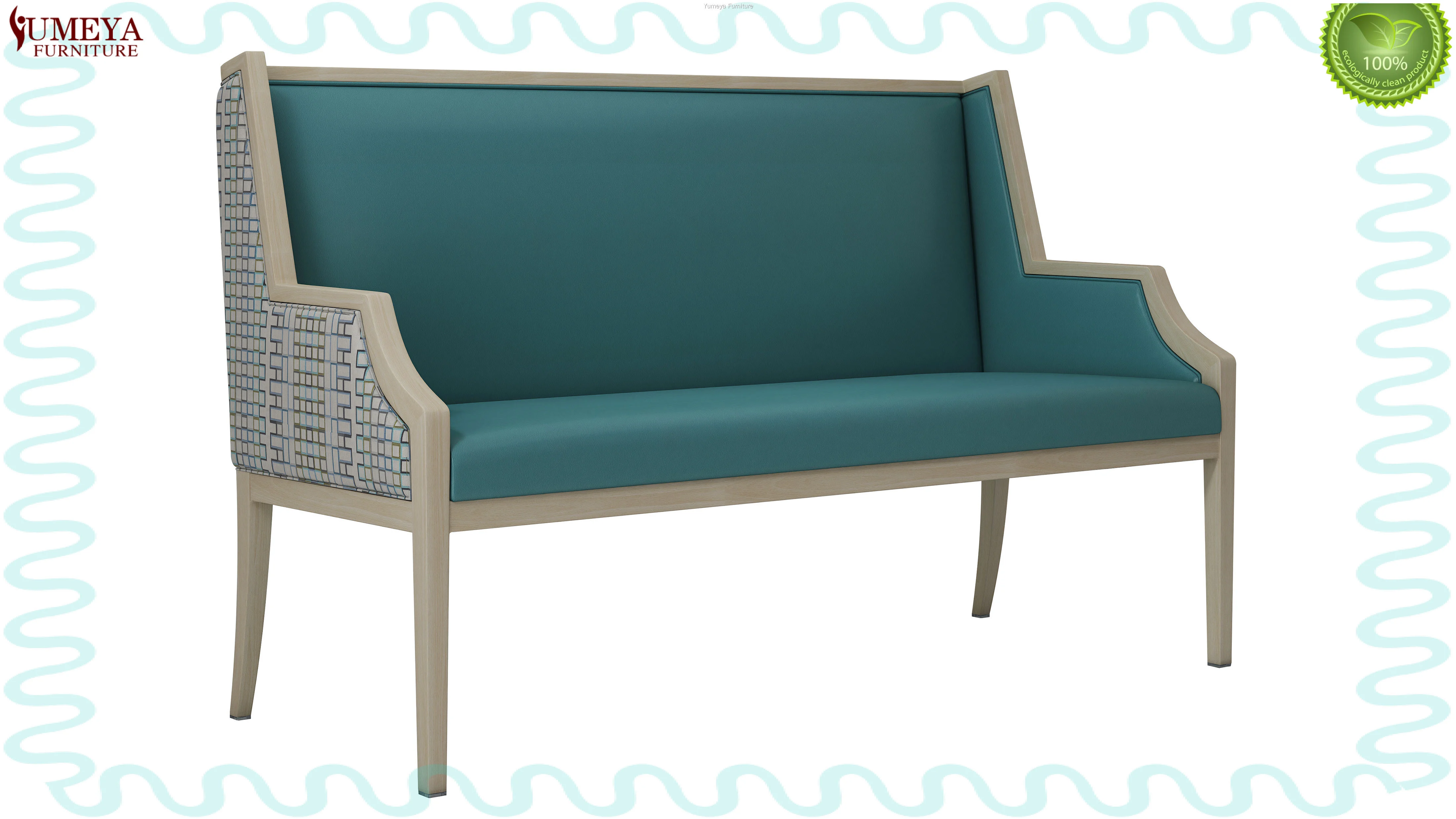 Custom Modern 2 seater soffa soffa ffatri gwneuthurwr | Yumeya Furniture 1