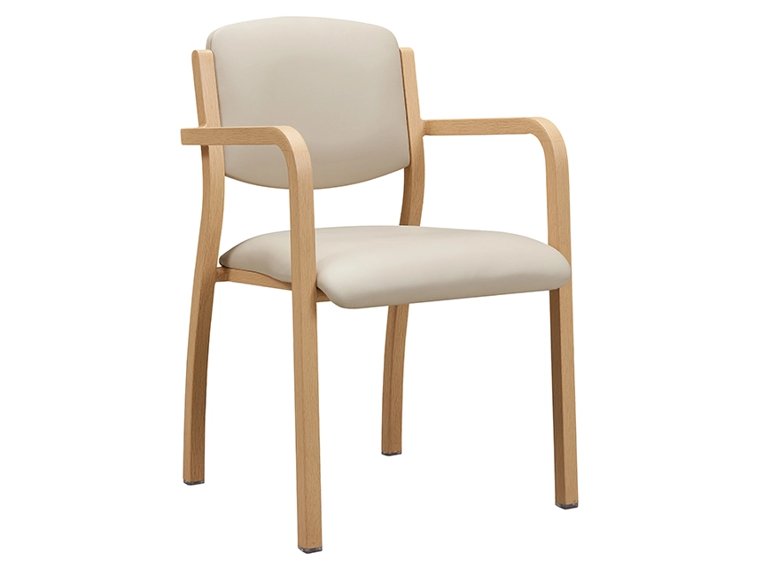 Nútímalegi Metal Wood Grain hægindastóll YW5803 Yumeya 1