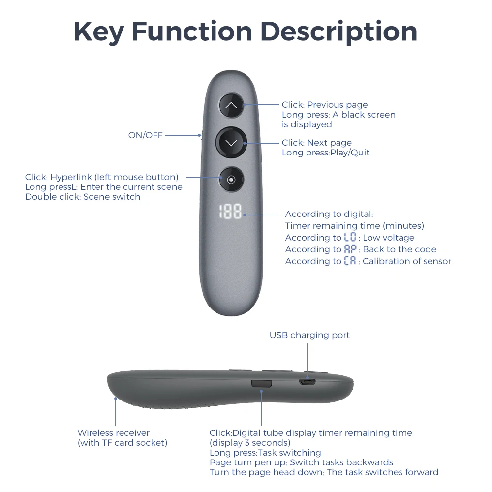 KY-H100 Wireless primary and secondary demo pen 3