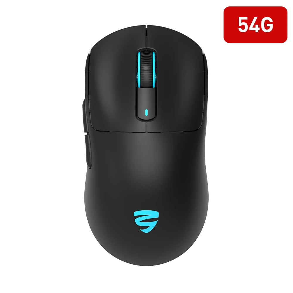 KY-M1054 54G ultralight Mouse Tri-mode luminous Ultra light gaming mouse Type-C cable BT/2.4G/Wired mouse wireless computer rechargeable mouse custom 1