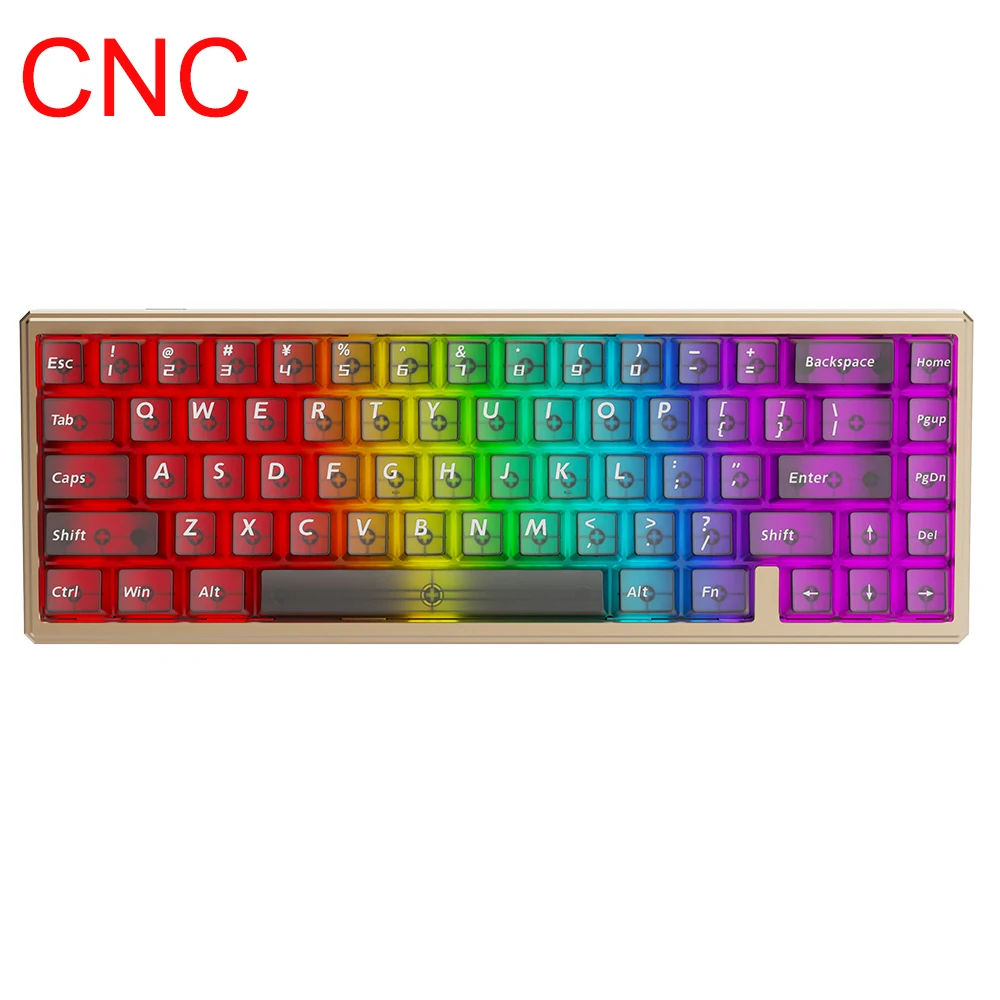 Teclado mecánico KY-MK235 de aleación de aluminio CNC con eje magnético, accesorio magnético, fácil de desmontar, teclado universal con textura metálica para oficina y juegos. 1