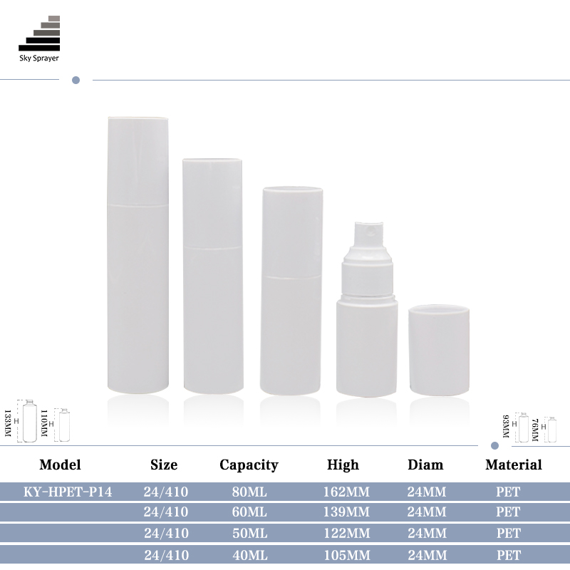 Eco Cosmetic 80ml Personal Care pet Plastic Mist Spray Bottle For Toner