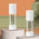 50ml Clear Plastic Airless Bottle with Silver Over Cap & Pump 2