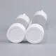 50ml Clear Plastic Airless Bottle with Silver Over Cap & Pump 5