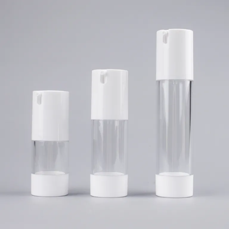 15ml 30ml 50ml Airless Packaging Bottle Airless Design Plastic Lotion Bottle With Pump factory