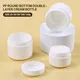 White PP Cream Jars - Customizable Sizes for Cosmetic Products 2