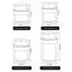 Airless Pump Bottle with Spray Cap - Precision Finish - Refillable Lotion Cream Jar 4