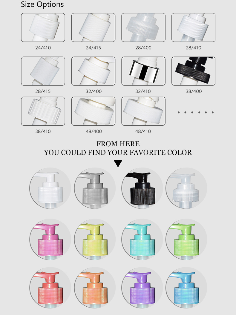 Wholesale body lotion pumps dispenser packaging