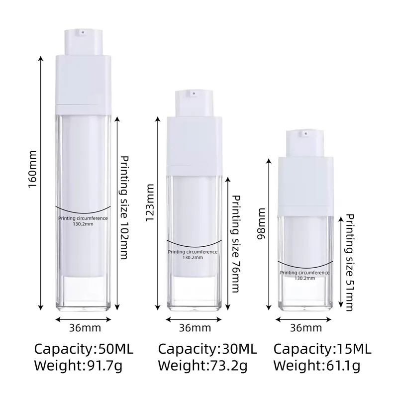 Airless Spray Bottle - Precision Finish 15ml 30ml 50ml 4