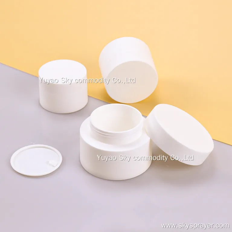 Double-layer Cream PP Jar Frosted Cosmetic Mask Jar 11