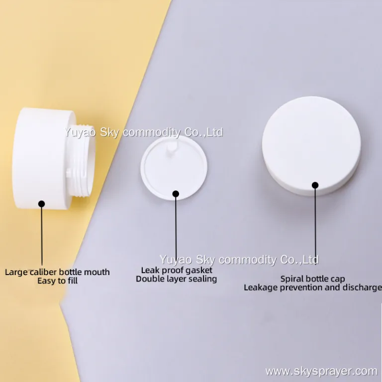 Double-layer Cream PP Jar Frosted Cosmetic Mask Jar 8