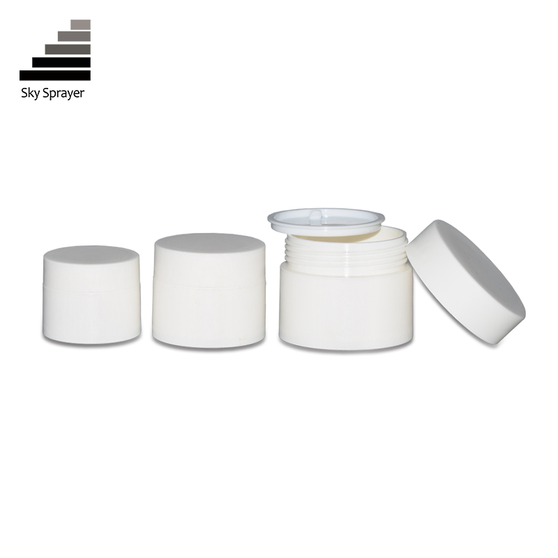 Different Capacity PP Plastic White Cosmetic Empty Bottle