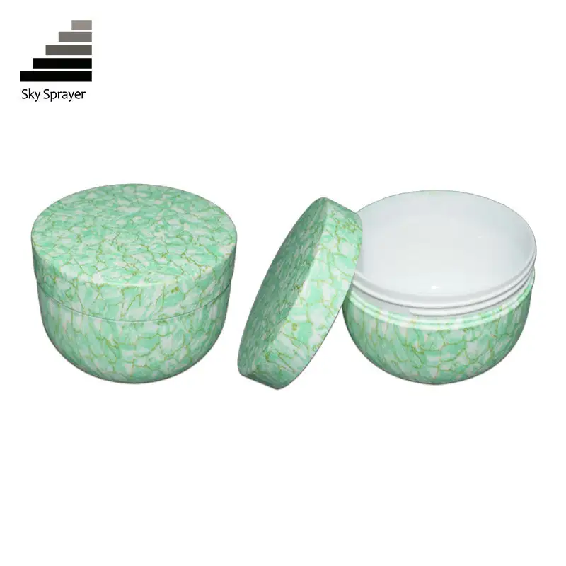 Sky Sprayer - Green Plastic Sealed Cans Cosmetic Jar With Lid PP Jar 1