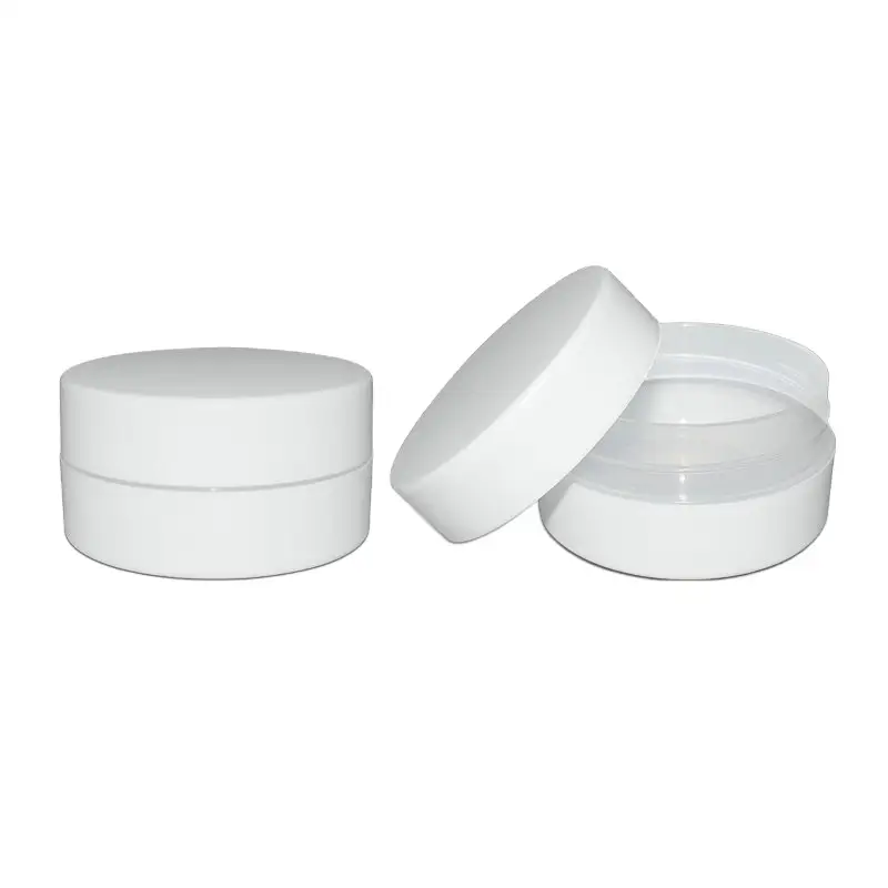 Sky Sprayer - Double-deck 160ml White Cosmetic Container Cream Jar PP Jar 1