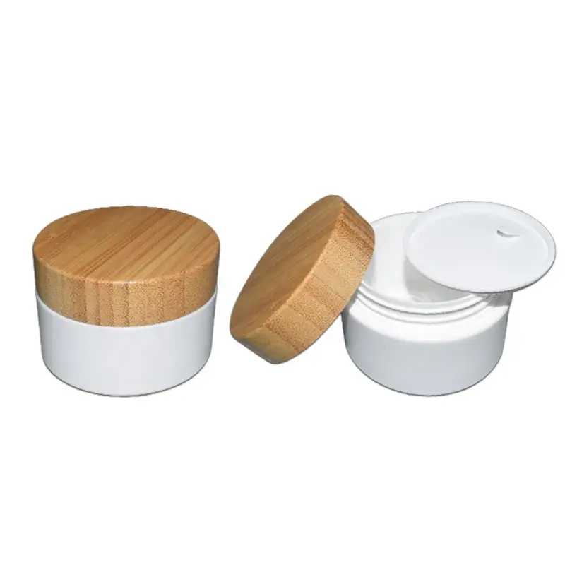 Rociador Sky - Tarro de crema de bambú cosmético de plástico PP de 30 ml ecológico 1