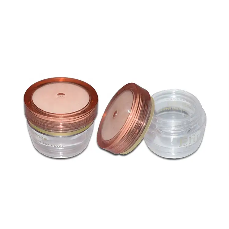 Sky Sprayer - Groothandel in transparante PS-kunststof 5 ml huidverzorgingscrèmepot, cosmetische container met deksel, acrylpot 1