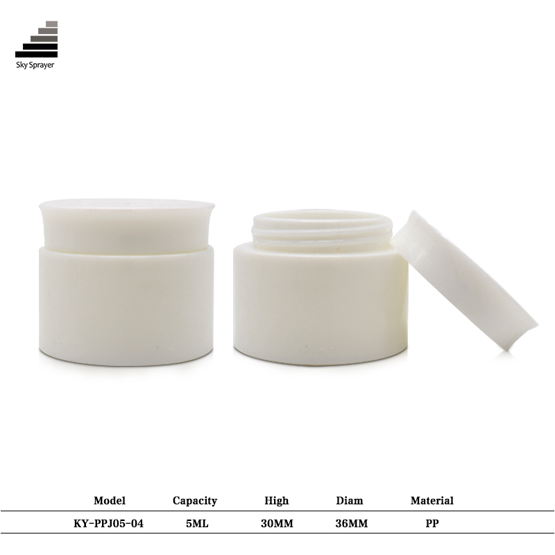 10ml Cosmetic Packaging Round Small Container PP Plastic Jar For Face Cream