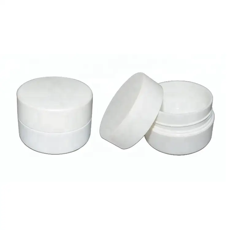 Sky Sprayer - KY-PPJ100-01 White PP Plastic Cosmetic Cream Jar With Screw Cap Lid PP Jar 1