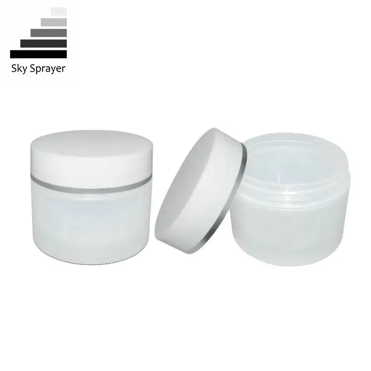 Sky Sprayer - Wholesale High Qulaity White Body Care 250ml Plastic PP Cosmetic Cream Jars PP Jar 1