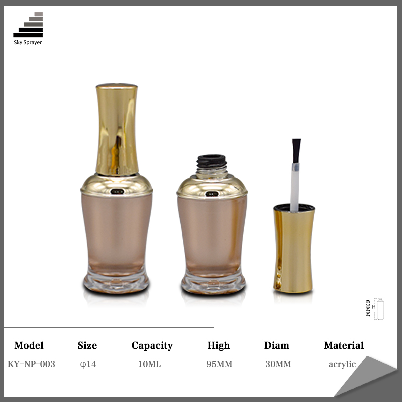 High Quality Empty Plastic Liquid Oil Nail Polish Bottles With Screw Lid