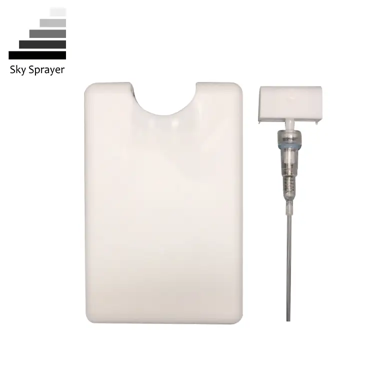 Sky Sprayer - Hot Selling Perfume Spray bottle Transparent Plastic PET 20ml Credit Card Shape Bottle With Sprayer Pocket Perfume sprayer 1