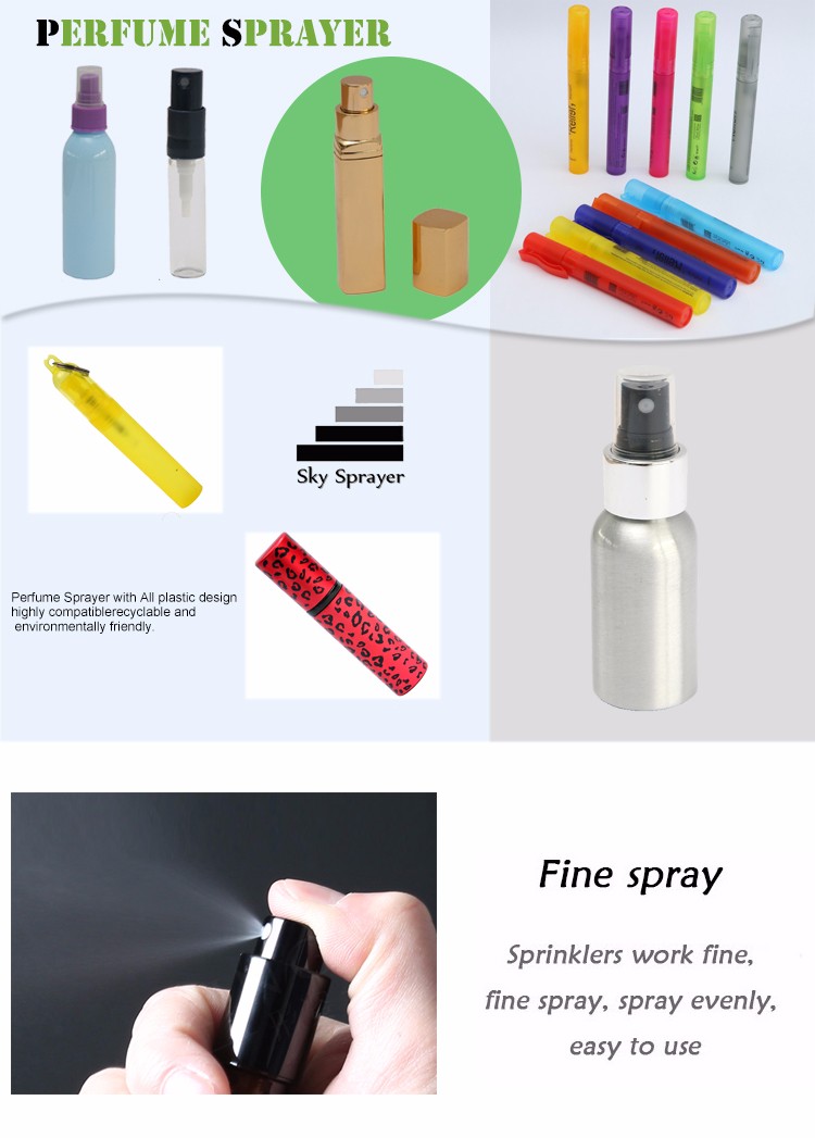 Custom Design PP Plastic Sprayer Spray Perfume Pump