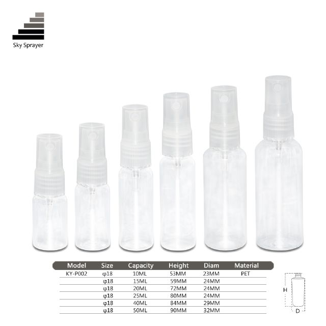 2020 Hot Selling Perfume Fine Mist PET spray bottle With Customized