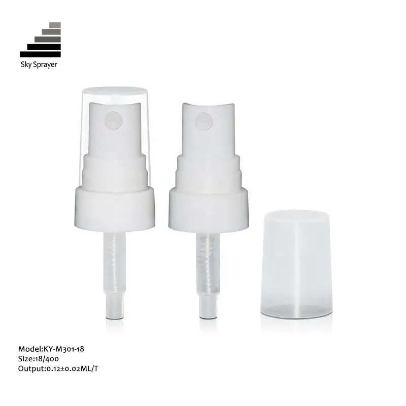 Sky Sprayer - Bomba de contenedor de crema de plástico 18/410 PP con tapa completa Pulverizador de niebla 1