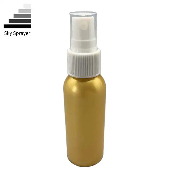 Sky Sprayer - 20/410 Preço baixo 50ml Cor dourada Garrafa de plástico PET para cosméticos 1