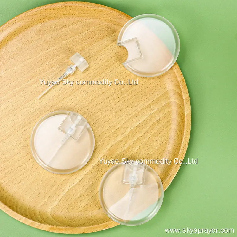25ml spray round card perfume spray bottle petg portable travel hydrating oral pressing packaging 1