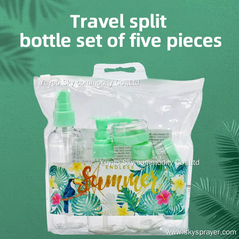 Travel bottling set portable cosmetic lotion perfume packaging empty bottles travel boarding special set. 1