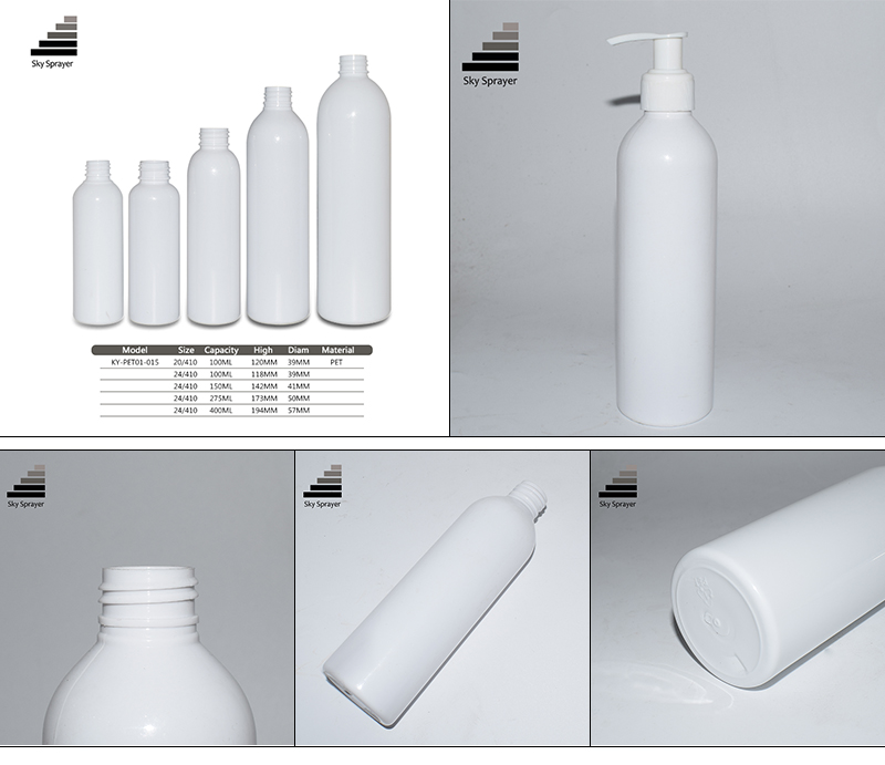 Latest High Quality PET 100ml Round Plastic Lotion Bottle