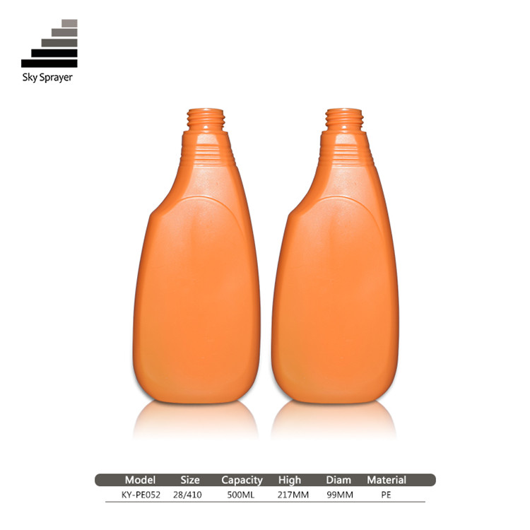 Sky Sprayer - Wholesale Round Shape Orange 500ml Pet Plastic Bottles For Skin Care Packaging Ungrouped 5