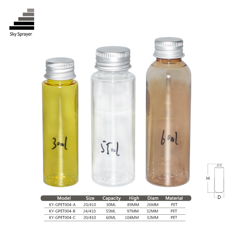 24/410 Transparent Clear 250ml Pet Plastic Bottle