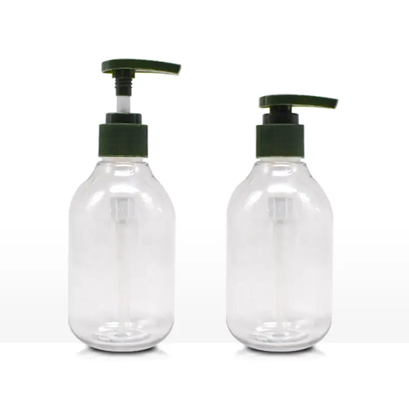 Sky Sprayer - 200ml Transparent Cosmetic Empty Plastic PET Shampoo Lotion Bottle With Pump Lotion Pump 1