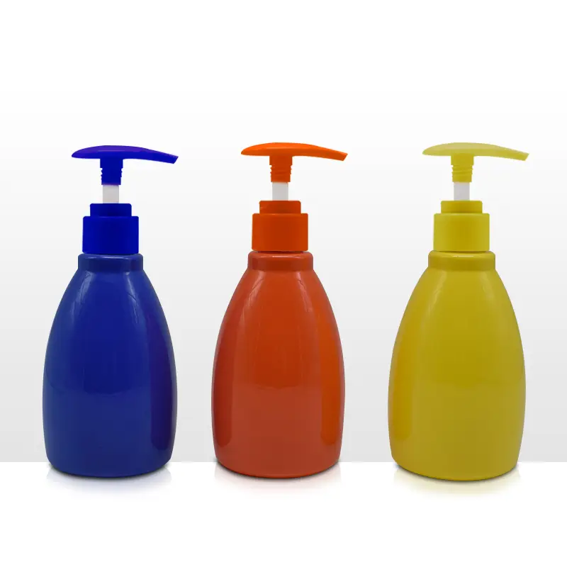 Sky Sprayer - Botella vacía redonda de plástico para loción y jabón, de marca privada, para champú y loción. 1